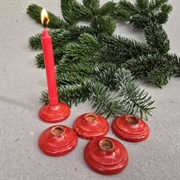 runde-røde-små-træstager-juletræslys-gamle-svenske